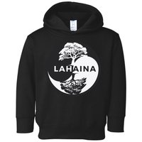Lahaina Support Maui Strong Lahaina Banyan Tree In A Yin Yang Toddler Hoodie