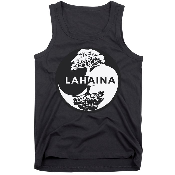 Lahaina Support Maui Strong Lahaina Banyan Tree In A Yin Yang Tank Top