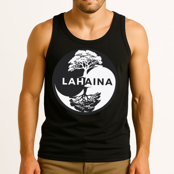 Lahaina Support Maui Strong Lahaina Banyan Tree In A Yin Yang Tank Top