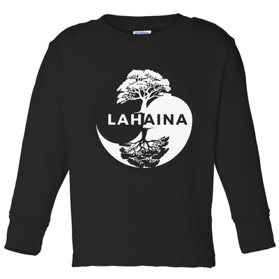 Lahaina Support Maui Strong Lahaina Banyan Tree In A Yin Yang Toddler Long Sleeve Shirt