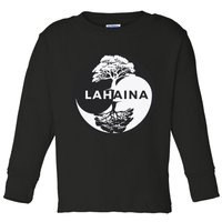 Lahaina Support Maui Strong Lahaina Banyan Tree In A Yin Yang Toddler Long Sleeve Shirt