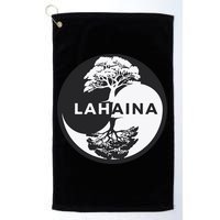 Lahaina Support Maui Strong Lahaina Banyan Tree In A Yin Yang Golf Towel