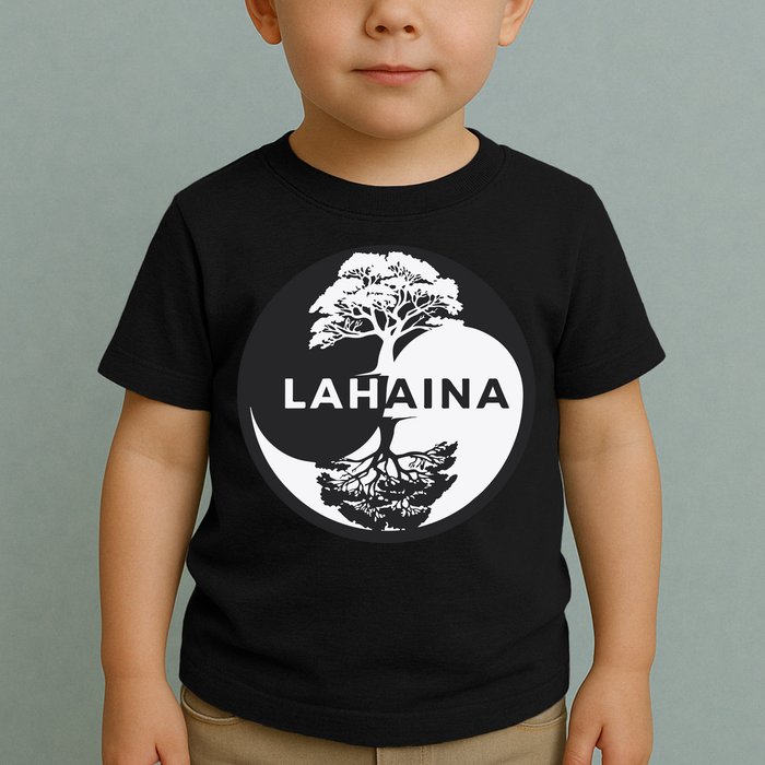 Lahaina Support Maui Strong Lahaina Banyan Tree In A Yin Yang Toddler T-Shirt