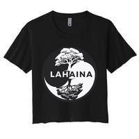 Lahaina Support Maui Strong Lahaina Banyan Tree In A Yin Yang Crop Top