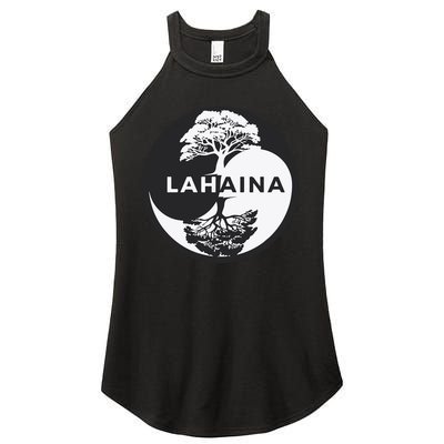 Lahaina Support Maui Strong Lahaina Banyan Tree In A Yin Yang Women's Perfect Tri Rocker Tank