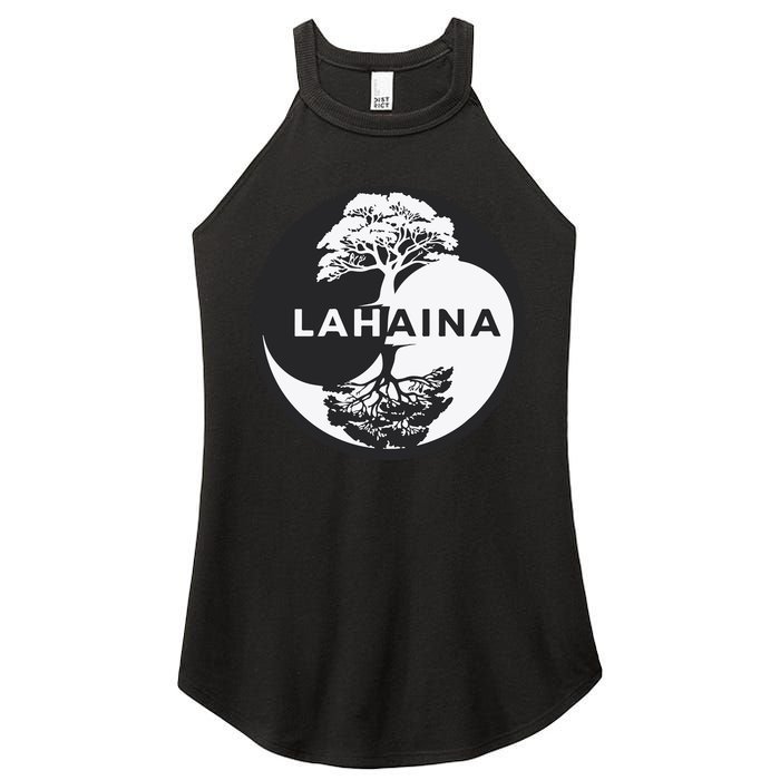 Lahaina Support Maui Strong Lahaina Banyan Tree In A Yin Yang Women's Perfect Tri Rocker Tank