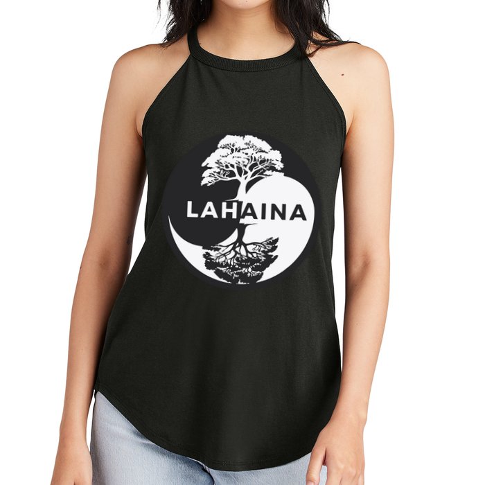 Lahaina Support Maui Strong Lahaina Banyan Tree In A Yin Yang Women's Perfect Tri Rocker Tank