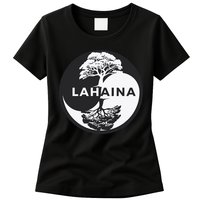 Lahaina Support Maui Strong Lahaina Banyan Tree In A Yin Yang Womens T-Shirt