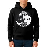 Lahaina Support Maui Strong Lahaina Banyan Tree In A Yin Yang Kids Hoodie