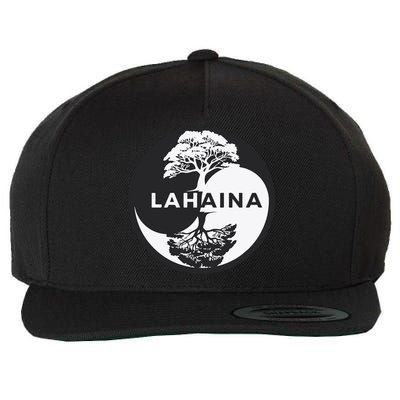 Lahaina Support Maui Strong Lahaina Banyan Tree In A Yin Yang Wool Snapback Cap