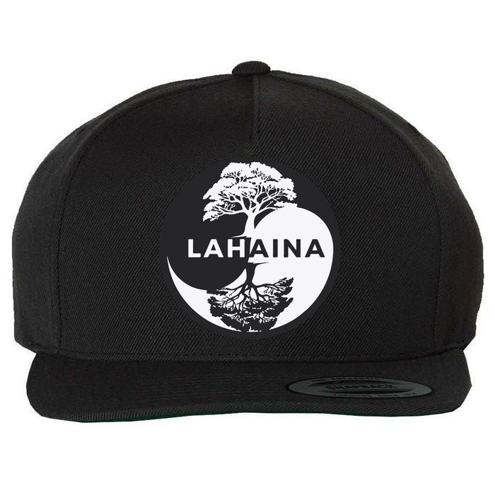 Lahaina Support Maui Strong Lahaina Banyan Tree In A Yin Yang Wool Snapback Cap