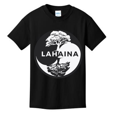 Lahaina Support Maui Strong Lahaina Banyan Tree In A Yin Yang Kids T-Shirt
