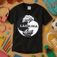 Lahaina Support Maui Strong Lahaina Banyan Tree In A Yin Yang Kids T-Shirt