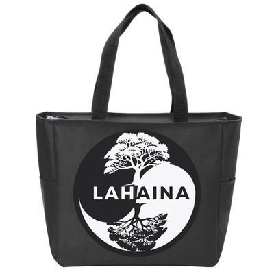 Lahaina Support Maui Strong Lahaina Banyan Tree In A Yin Yang Zip Tote Bag