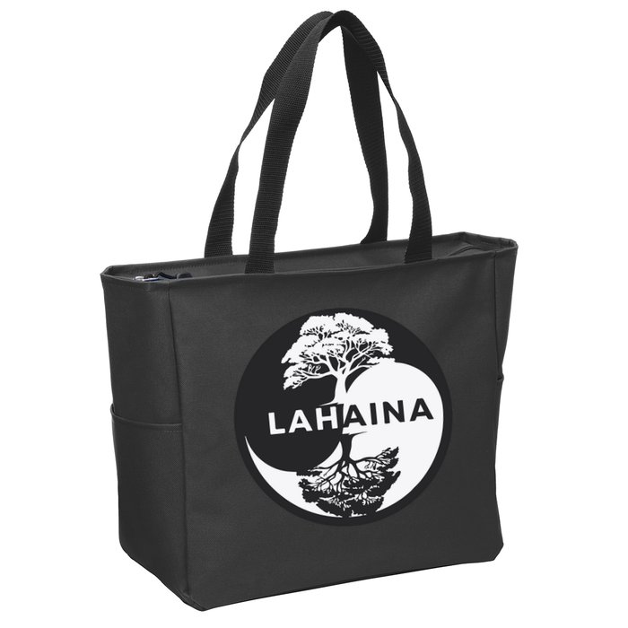 Lahaina Support Maui Strong Lahaina Banyan Tree In A Yin Yang Zip Tote Bag