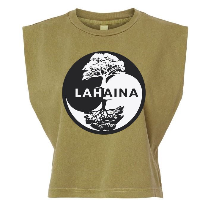 Lahaina Support Maui Strong Lahaina Banyan Tree In A Yin Yang Garment-Dyed Women's Muscle Tee