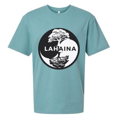 Lahaina Support Maui Strong Lahaina Banyan Tree In A Yin Yang Sueded Cloud Jersey T-Shirt