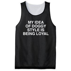 Lindafinegold Store My Idea Of Doggy Style Is Being Loyal Mesh Reversible Basketball Jersey Tank