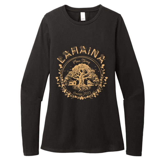 Lahaina Strong Maui Hawaii Old Banyan Tree Saving Squad Girl Womens CVC Long Sleeve Shirt