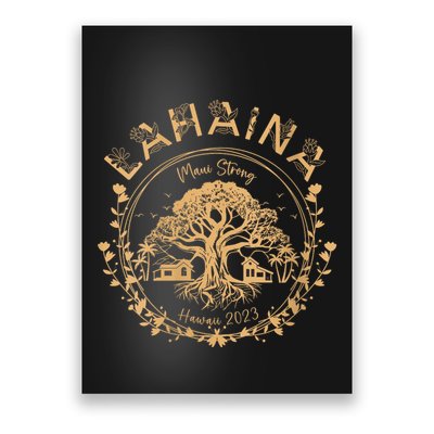 Lahaina Strong Maui Hawaii Old Banyan Tree Saving Squad Girl Poster