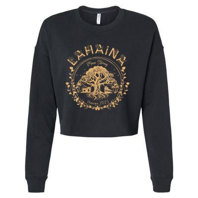 Lahaina Strong Maui Hawaii Old Banyan Tree Saving Squad Girl Cropped Pullover Crew