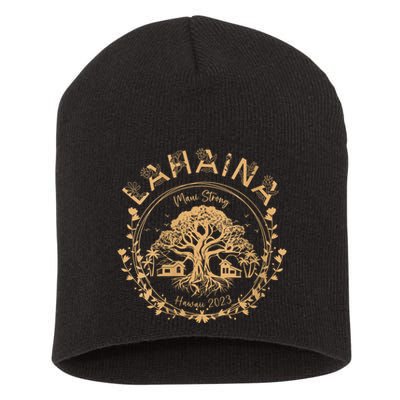 Lahaina Strong Maui Hawaii Old Banyan Tree Saving Squad Girl Short Acrylic Beanie