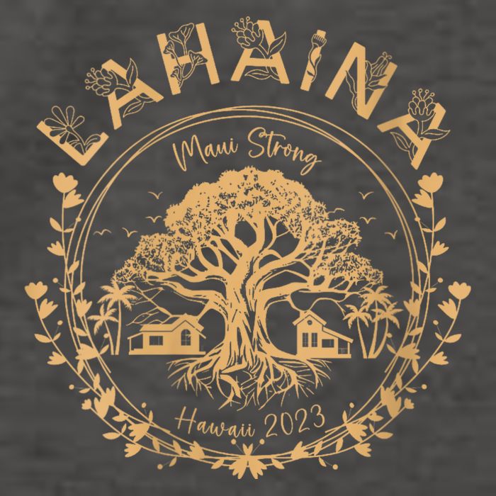 Lahaina Strong Maui Hawaii Old Banyan Tree Saving Squad Girl Vector Backpack