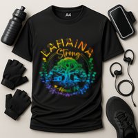 Lahaina Strong Maui Hawaii Old Banyan Tree Saved Majestic Cooling Performance Crew T-Shirt