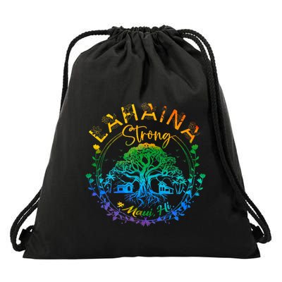 Lahaina Strong Maui Hawaii Old Banyan Tree Saved Majestic Drawstring Bag