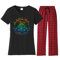 Lahaina Strong Maui Hawaii Old Banyan Tree Saved Majestic Women's Flannel Pajama Set