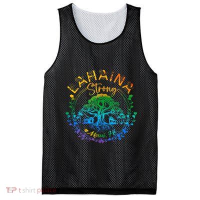 Lahaina Strong Maui Hawaii Old Banyan Tree Saved Majestic Mesh Reversible Basketball Jersey Tank