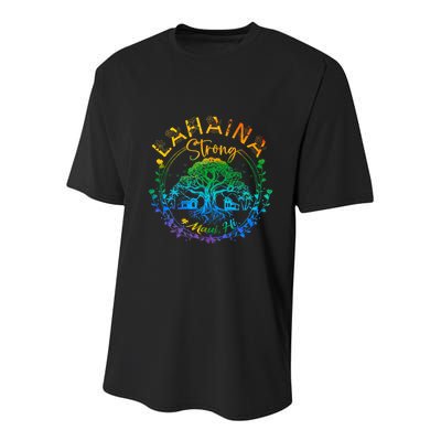 Lahaina Strong Maui Hawaii Old Banyan Tree Saved Majestic Youth Performance Sprint T-Shirt