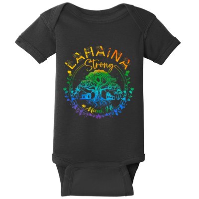 Lahaina Strong Maui Hawaii Old Banyan Tree Saved Majestic Baby Bodysuit