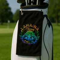 Lahaina Strong Maui Hawaii Old Banyan Tree Saved Majestic Golf Towel