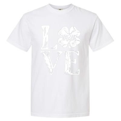 Love Shamrock Math Teacher St Patricks Day Garment-Dyed Heavyweight T-Shirt