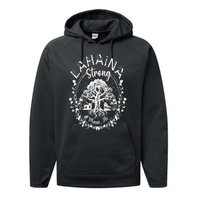 Lahaina Strong Maui Hawaii Old Banyan Tree saved majestic Performance Fleece Hoodie