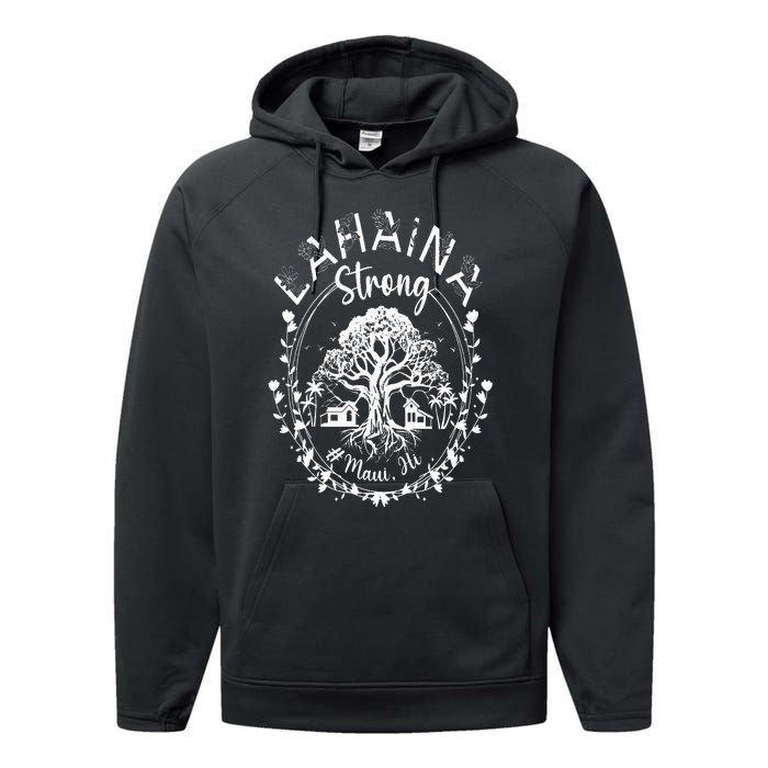 Lahaina Strong Maui Hawaii Old Banyan Tree saved majestic Performance Fleece Hoodie