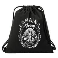Lahaina Strong Maui Hawaii Old Banyan Tree saved majestic Drawstring Bag