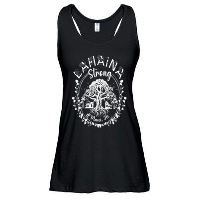 Lahaina Strong Maui Hawaii Old Banyan Tree saved majestic Ladies Essential Flowy Tank