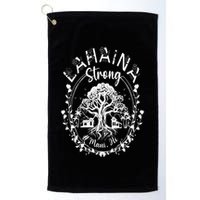 Lahaina Strong Maui Hawaii Old Banyan Tree saved majestic Golf Towel