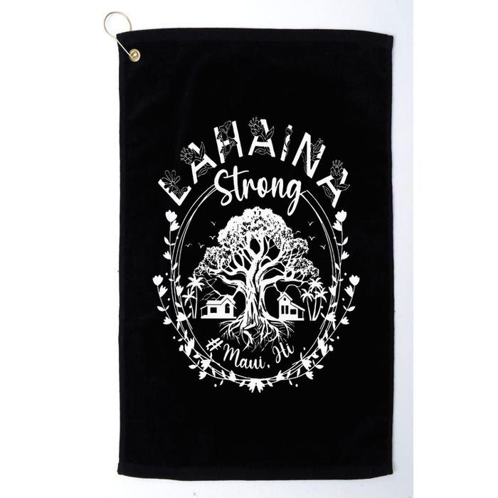 Lahaina Strong Maui Hawaii Old Banyan Tree saved majestic Golf Towel