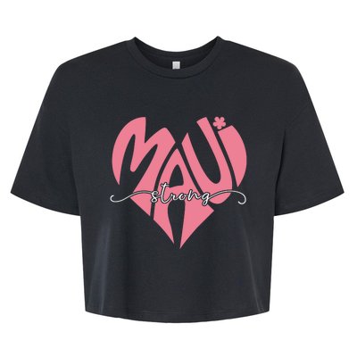 Love Support Maui Strong Bella+Canvas Jersey Crop Tee