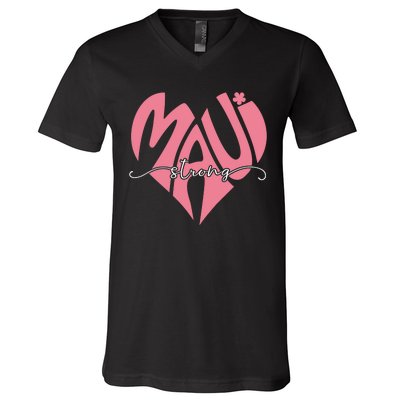 Love Support Maui Strong V-Neck T-Shirt