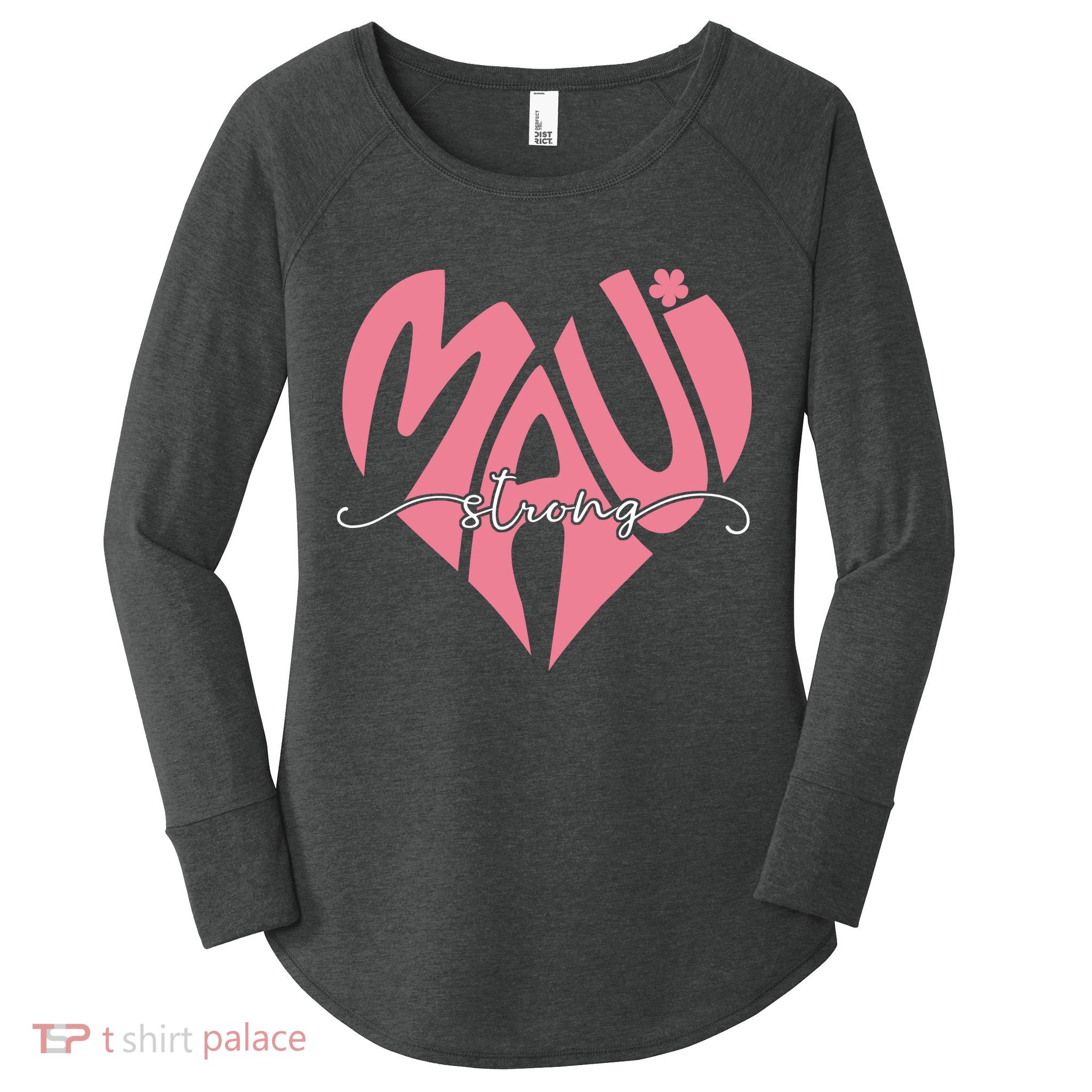 Love Support Maui Strong Women's Perfect Tri Tunic Long Sleeve Shirt