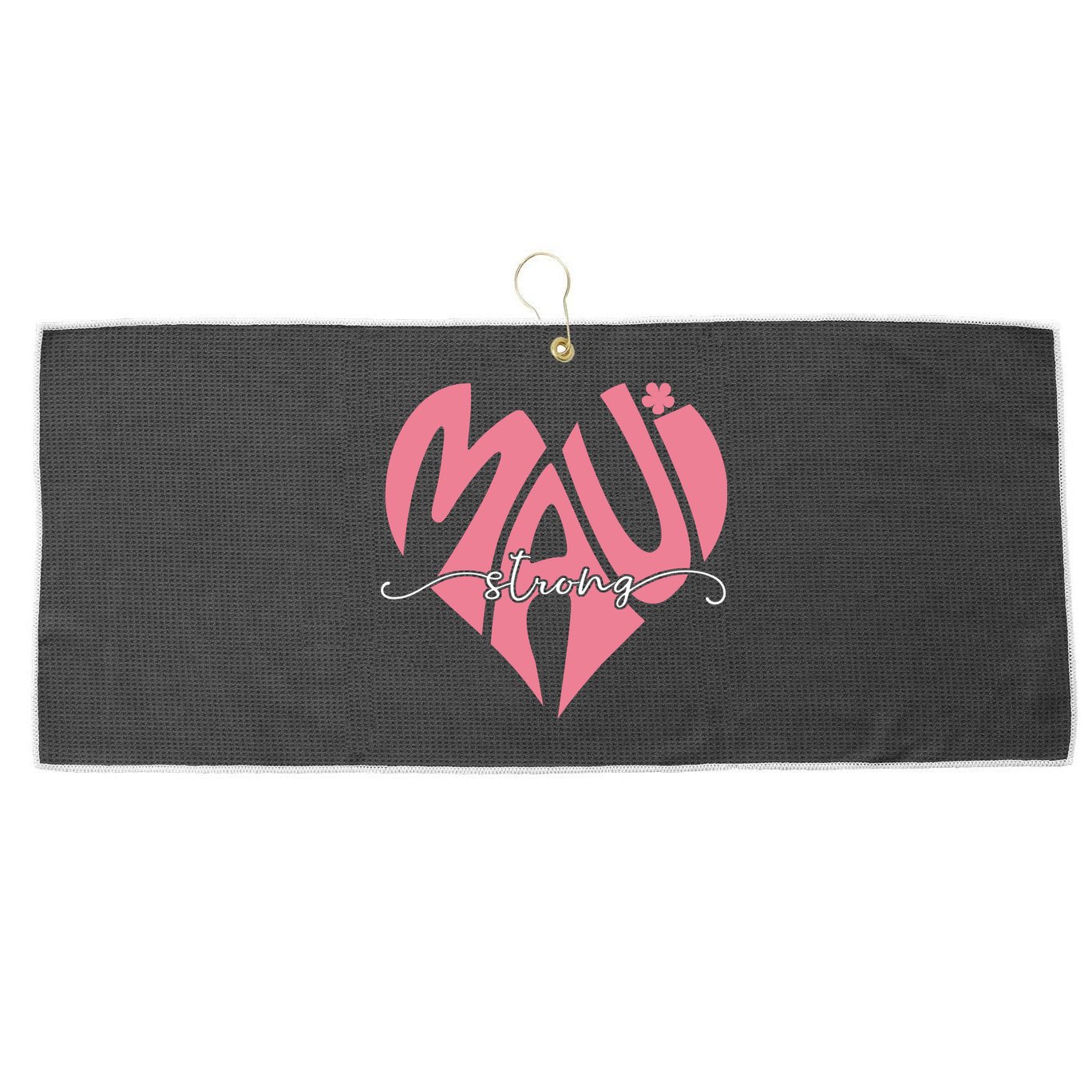 Love Support Maui Strong Large Microfiber Waffle Golf Towel