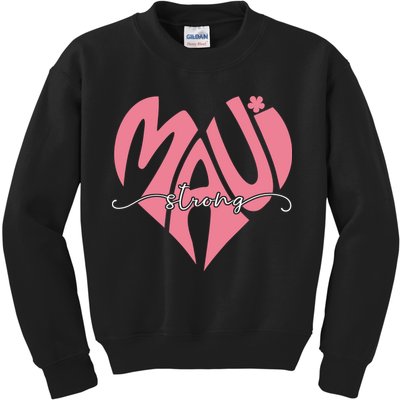 Love Support Maui Strong Kids Sweatshirt