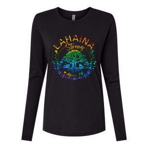 Lahaina Strong Maui Hawaii Old Banyan Tree Saved Majestic Womens Cotton Relaxed Long Sleeve T-Shirt