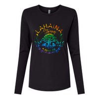 Lahaina Strong Maui Hawaii Old Banyan Tree Saved Majestic Womens Cotton Relaxed Long Sleeve T-Shirt