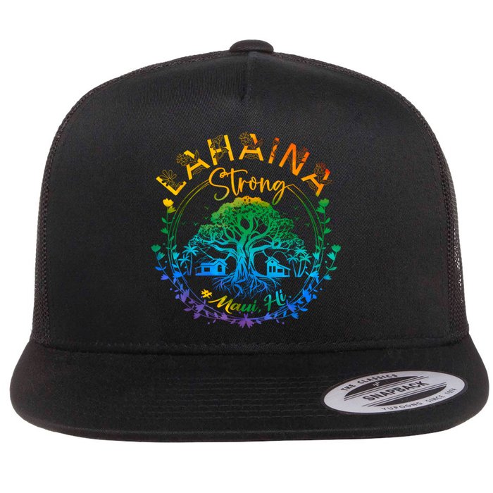 Lahaina Strong Maui Hawaii Old Banyan Tree Saved Majestic Flat Bill Trucker Hat