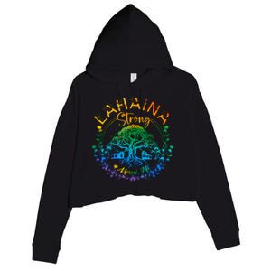 Lahaina Strong Maui Hawaii Old Banyan Tree Saved Majestic Crop Fleece Hoodie